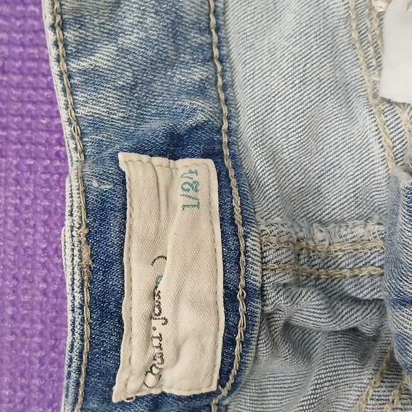 Ban Jara TWO TONE Distressed DENIM SHORTS Size 0 - Picture 4 of 5